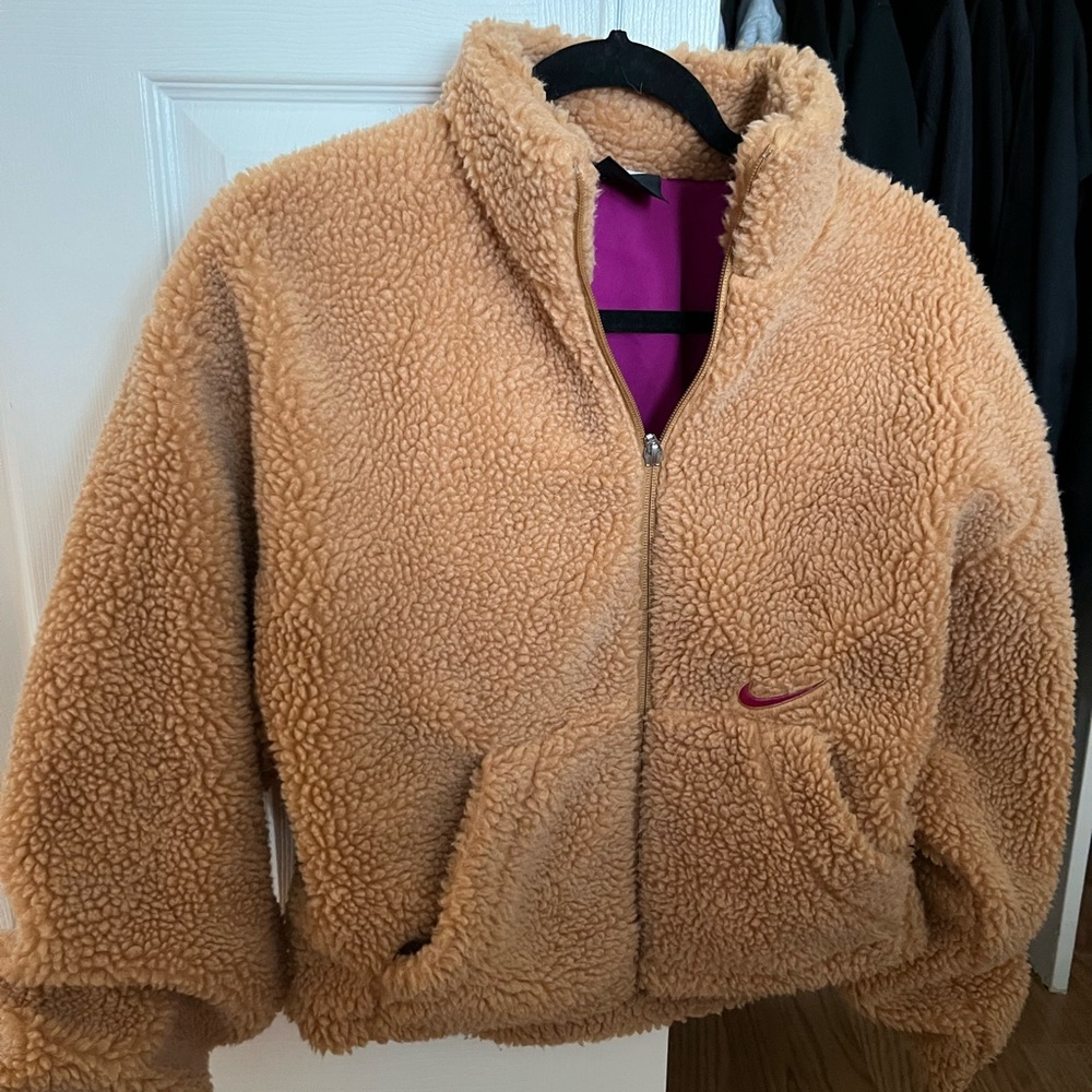 fluffy Nike Zip-up